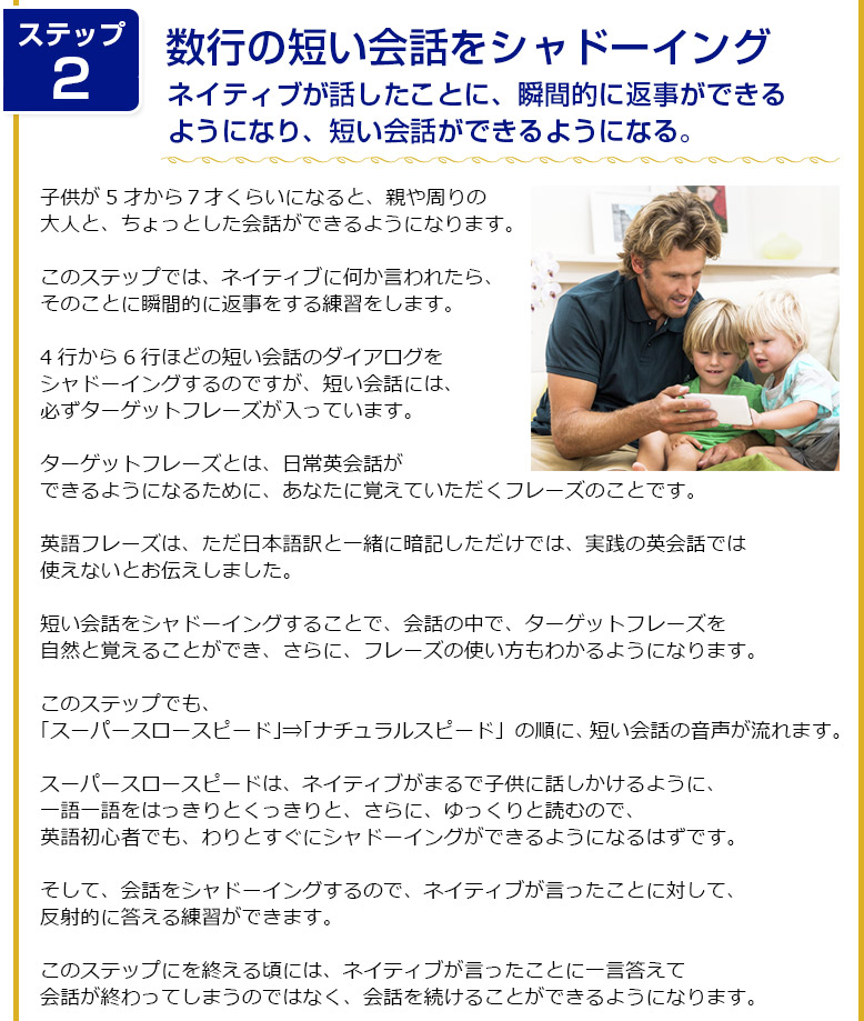 3)Giving an opinion(意見を言う時の英語の話し方) 4)Describing(描写するように話す英語の話し方)